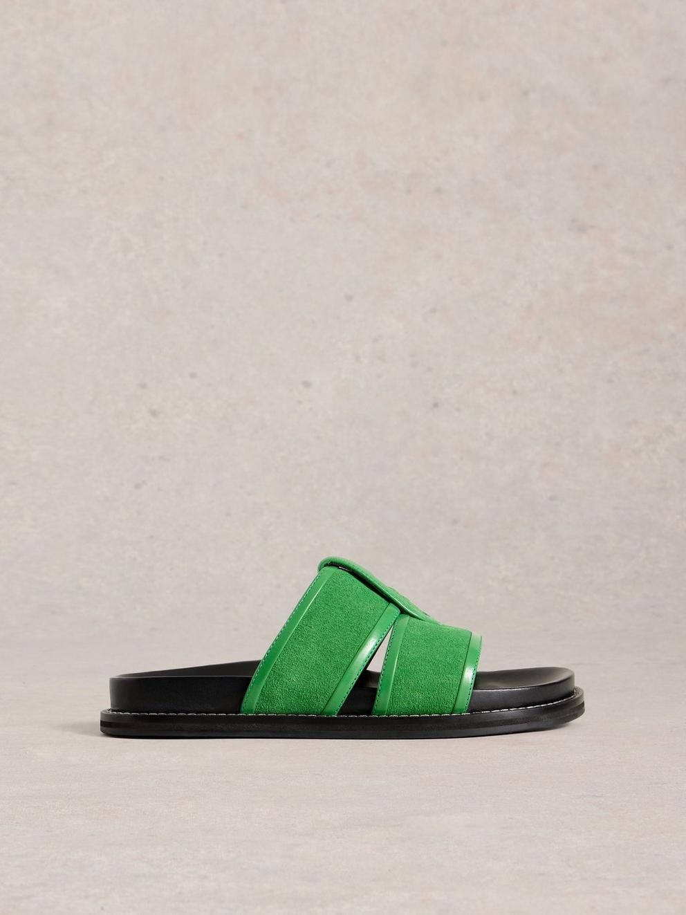 Ziggy Slider Footbed in BRT GREEN - LIFESTYLE