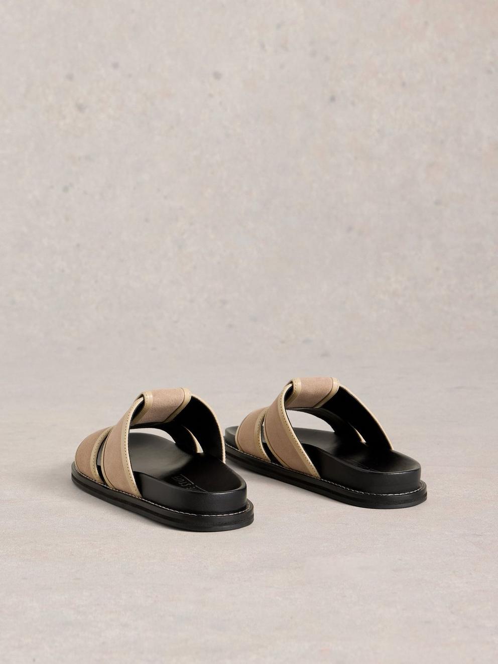 Ziggy Slider Footbed in LGT NAT - FLAT BACK