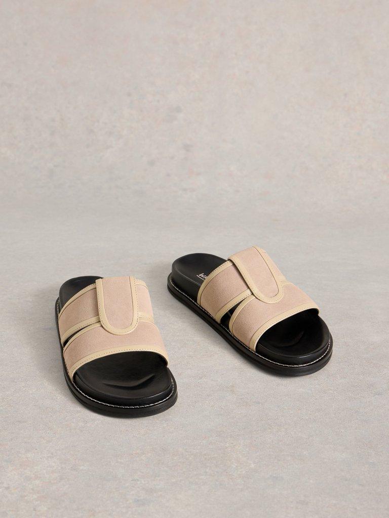 Ziggy Slider Footbed in LGT NAT - FLAT FRONT