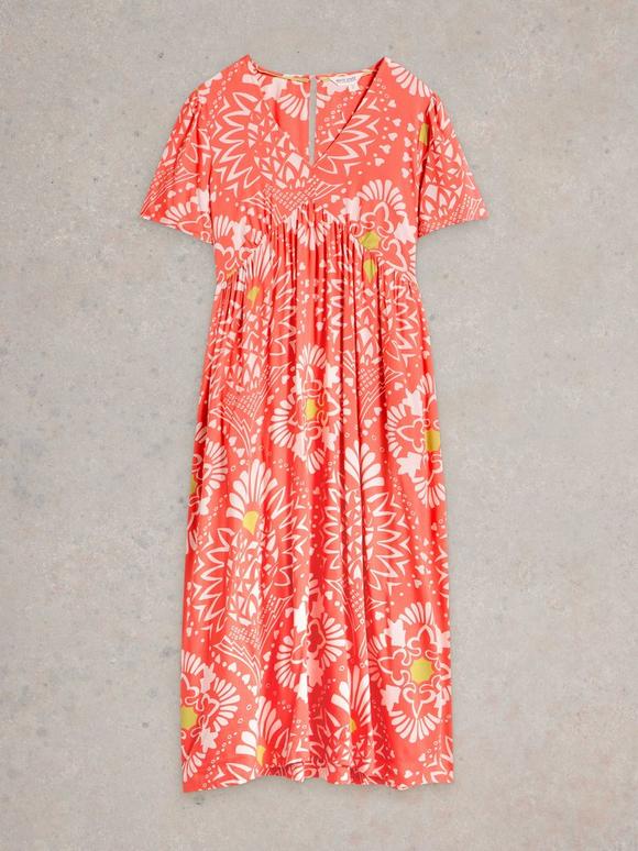 white christmas dresses Jenna Floral Smocked Mini Dress – Sugarlips main image 1