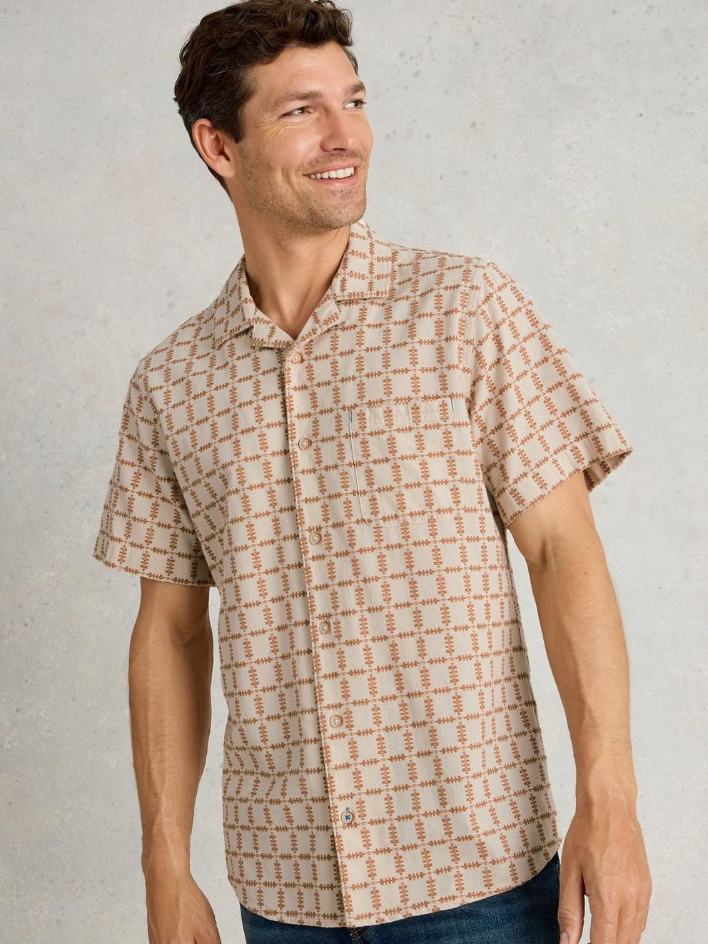 SS Overdye Check Shirt in NAT MLT - LIFESTYLE