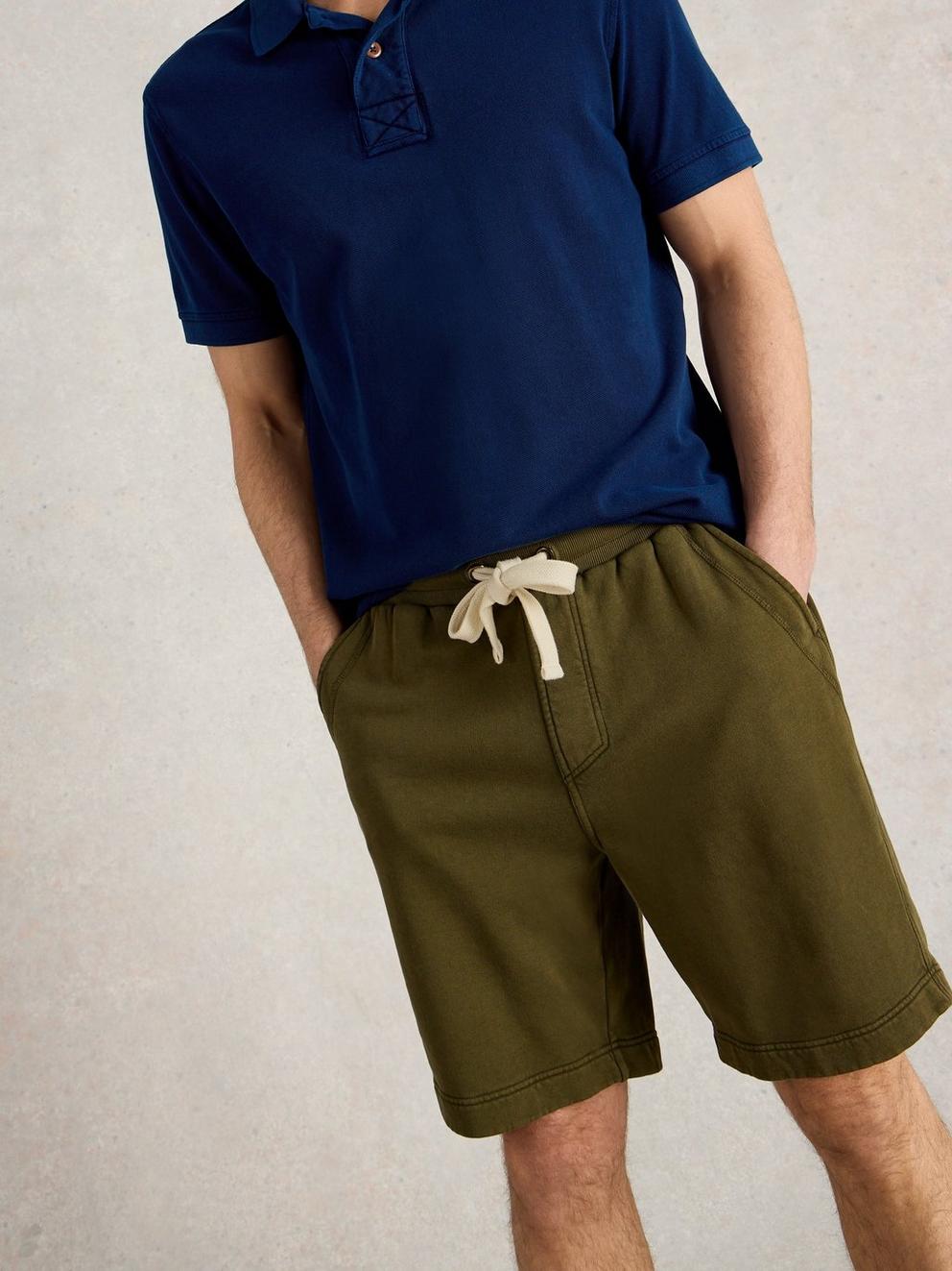 Brampton Jersey Short in KHAKI GRN - LIFESTYLE