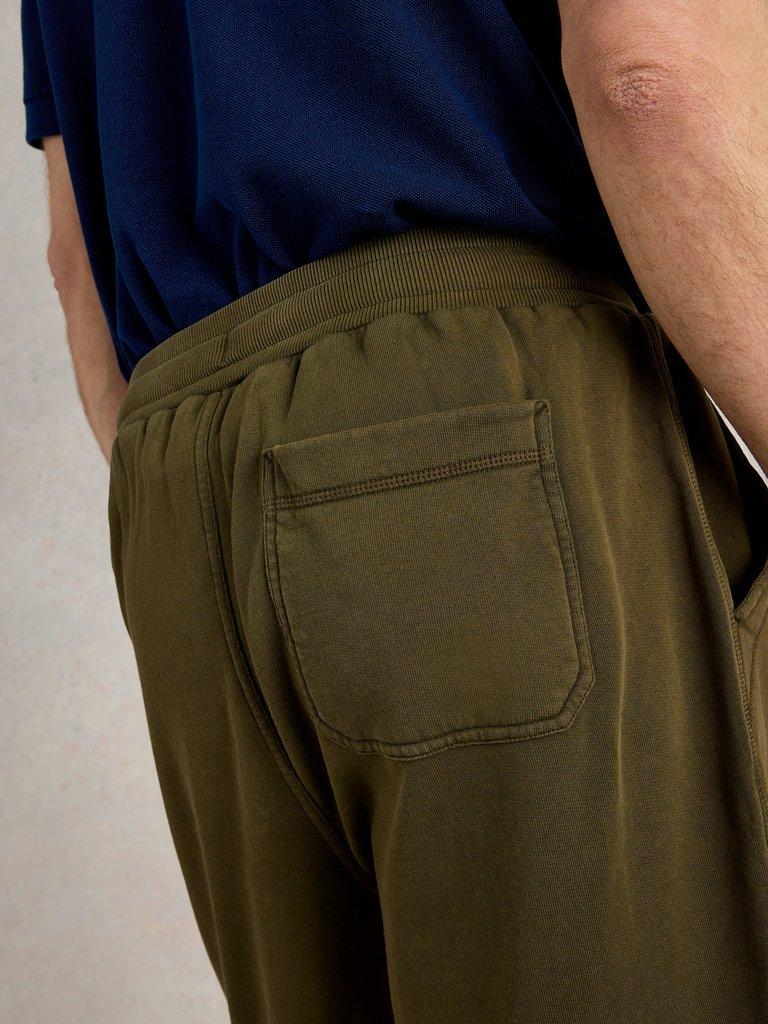 Brampton Jersey Short in KHAKI GRN - MODEL DETAIL