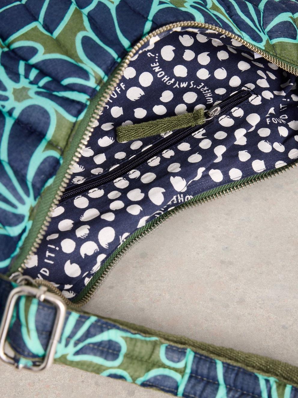 Zoe Print Slingbag in BLUE PR - FLAT DETAIL