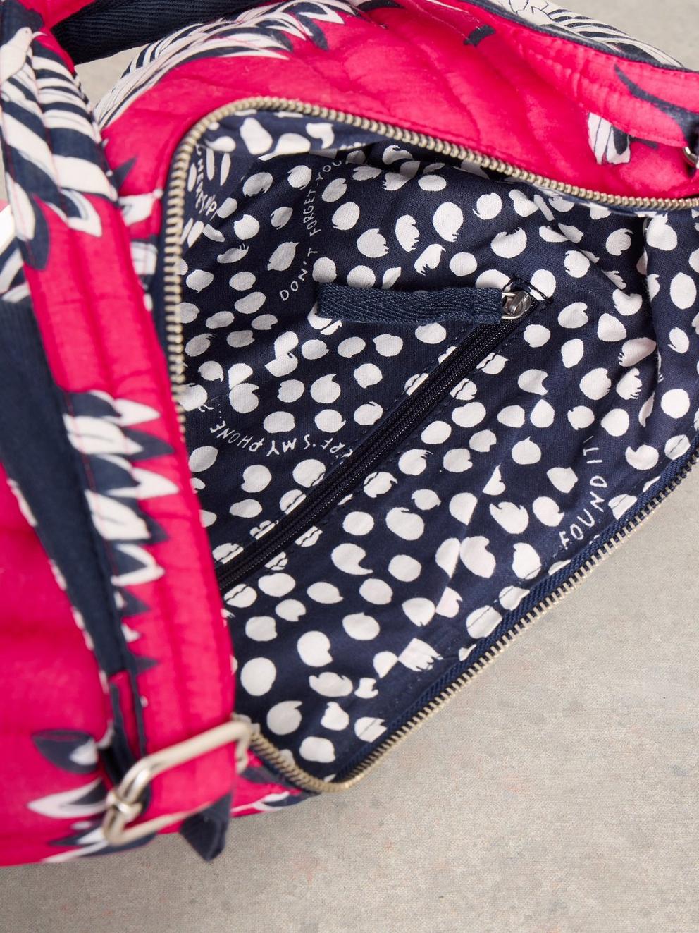 Zoe Print Slingbag in PINK PR - FLAT DETAIL