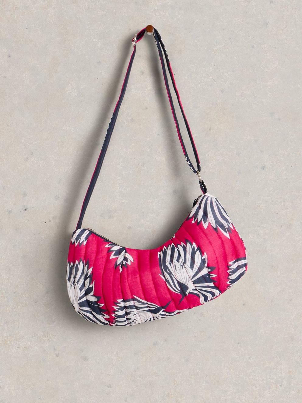 Zoe Print Slingbag in PINK PR - FLAT FRONT