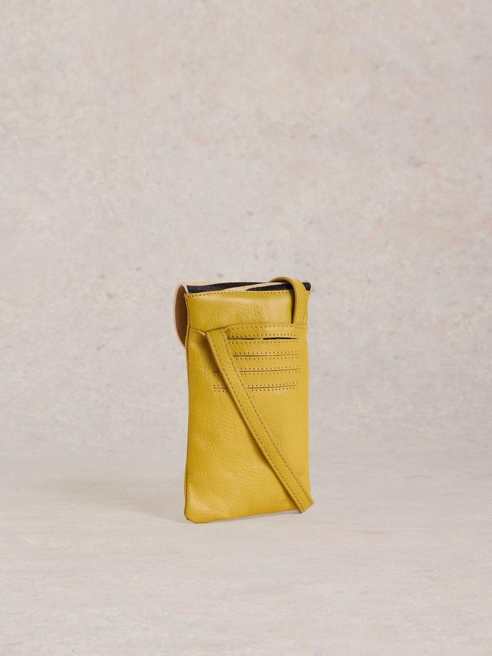 Coco Leather Phone Bag in CHART MLT - FLAT BACK