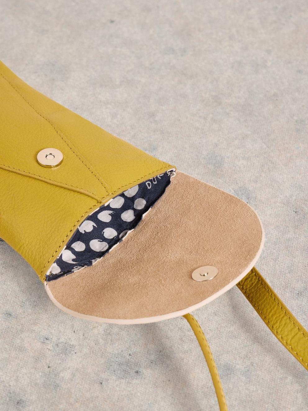 Coco Leather Phone Bag in CHART MLT - FLAT DETAIL