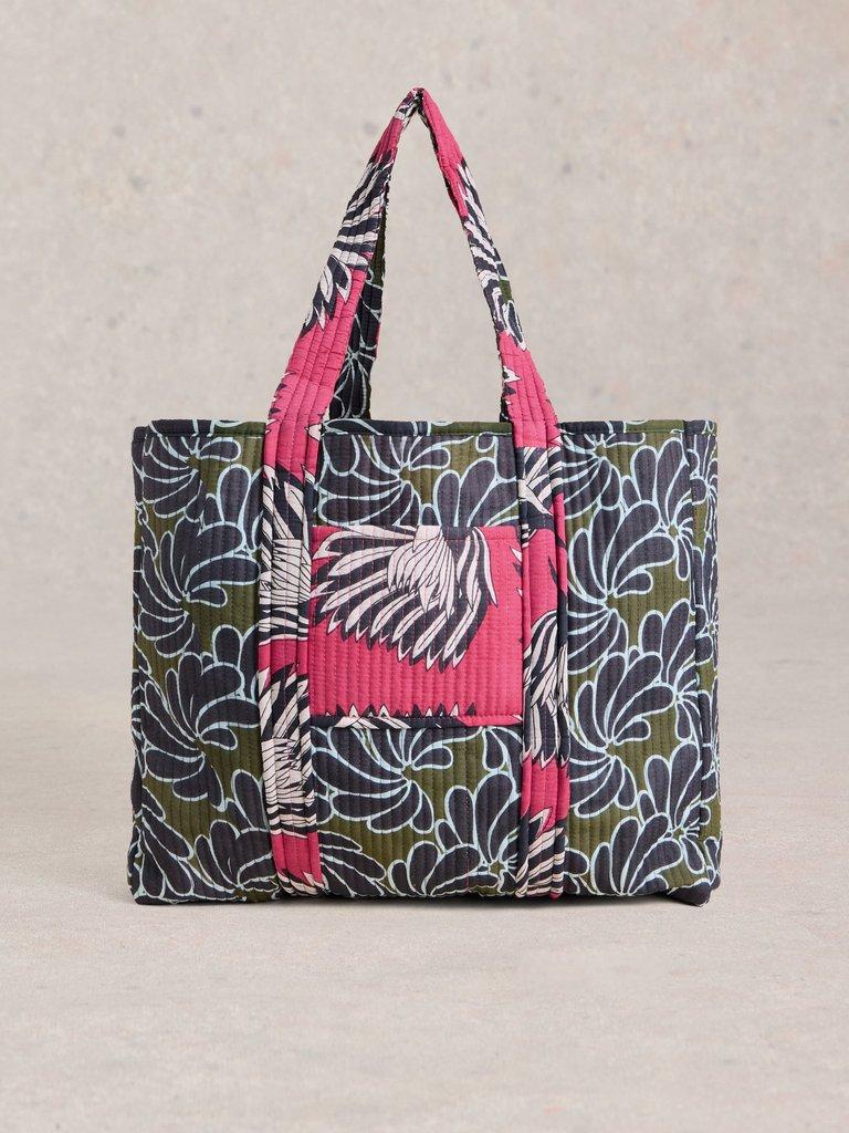 Elaine Reversible Beach Bag in GREEN PR - LIFESTYLE