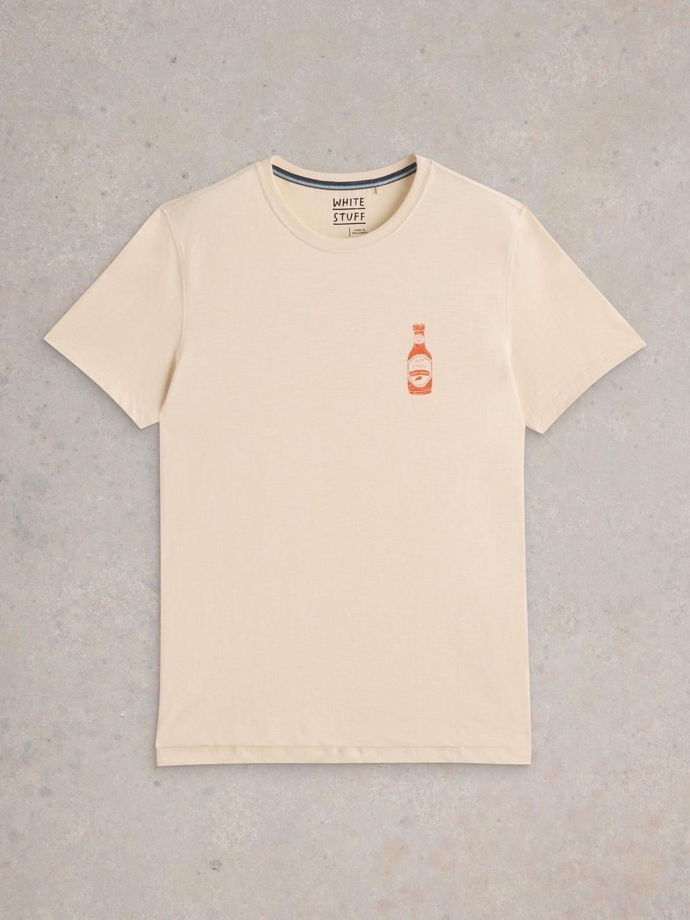 Abersoch Chilli Graphic Tee in NAT PR - FLAT FRONT