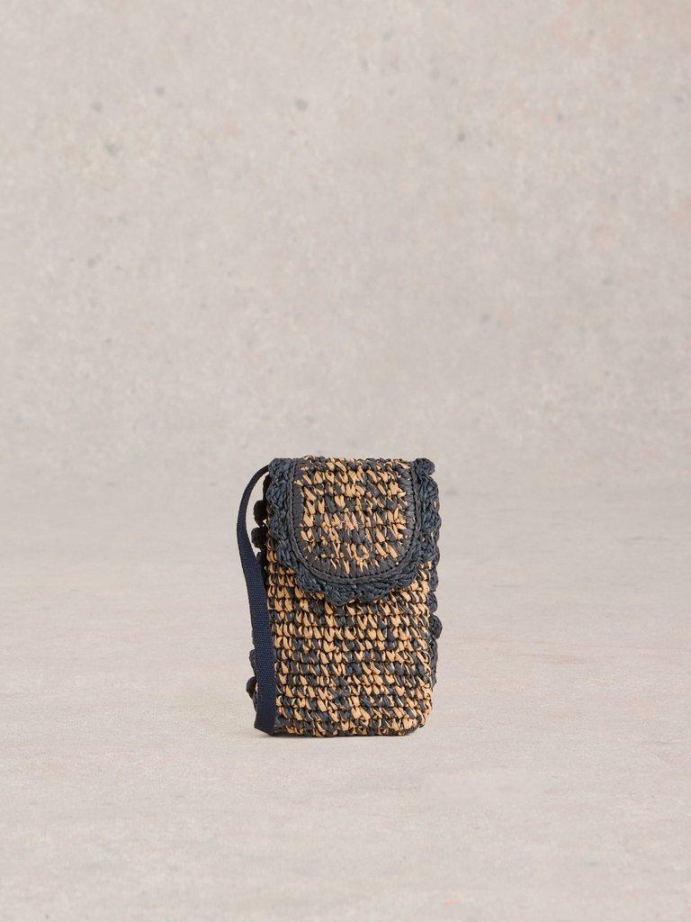 Coco Raffia Phone Bag in NAT MLT - LIFESTYLE
