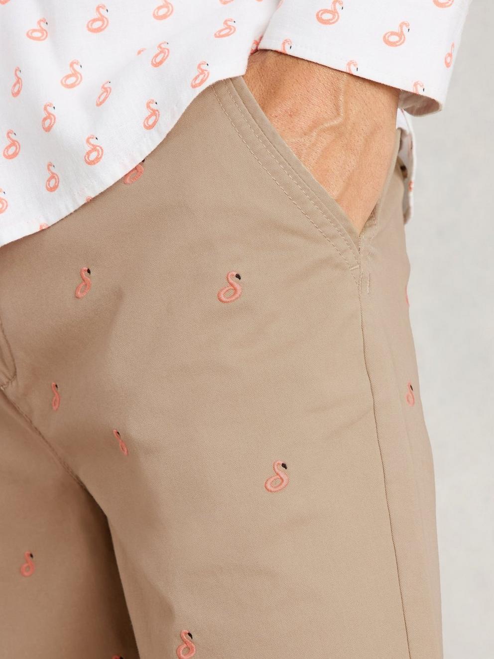 Flamingo Chino Short in NAT PR - MODEL DETAIL