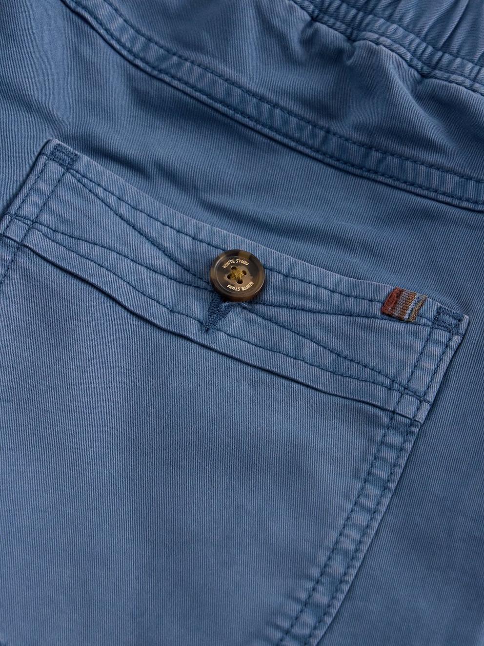 Sutton Drawstring Short in DARK NAVY - FLAT DETAIL