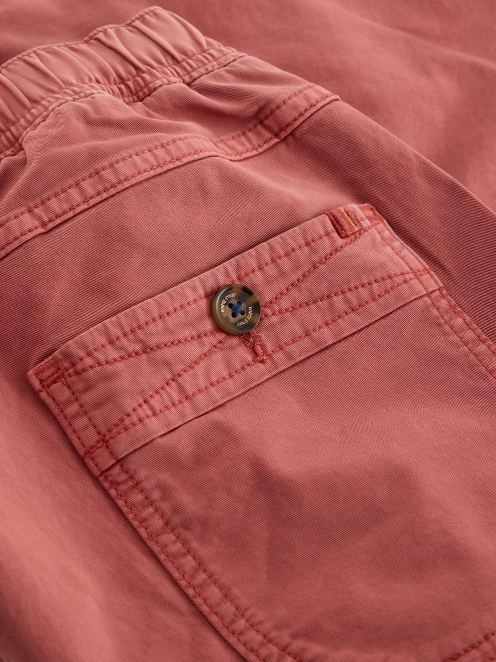 Sutton Drawstring Short in DEEP PINK - FLAT DETAIL