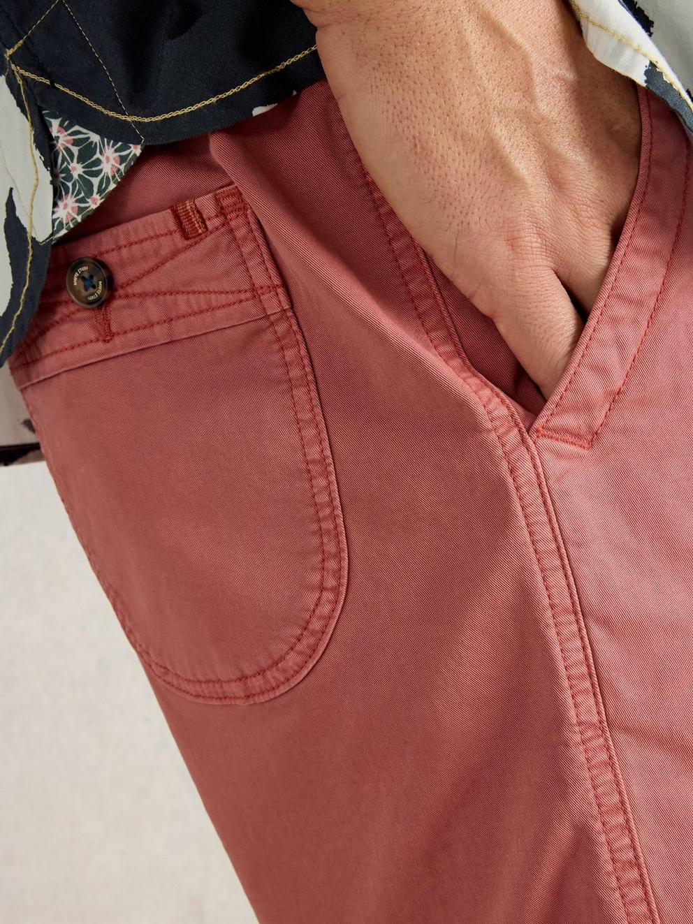 Sutton Drawstring Short in DEEP PINK - MODEL DETAIL