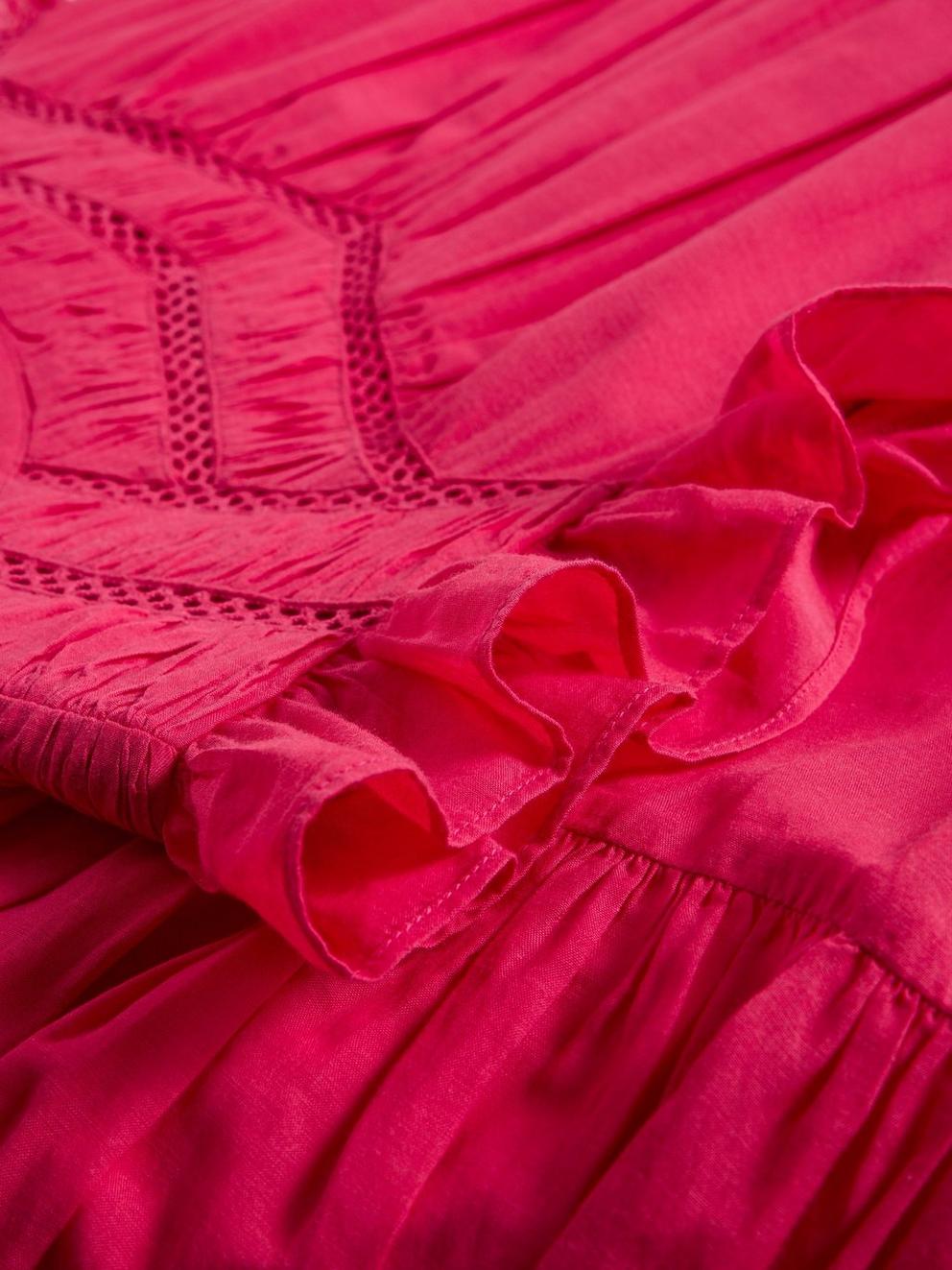 Paige Maxi Dress  in BRT PINK - FLAT DETAIL