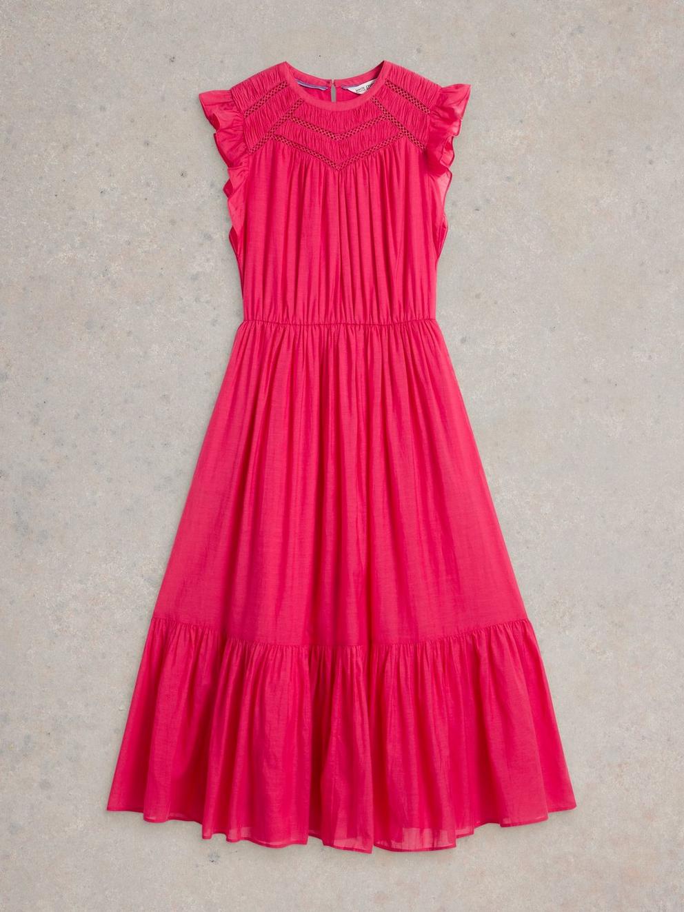 Paige Maxi Dress  in BRT PINK - FLAT FRONT