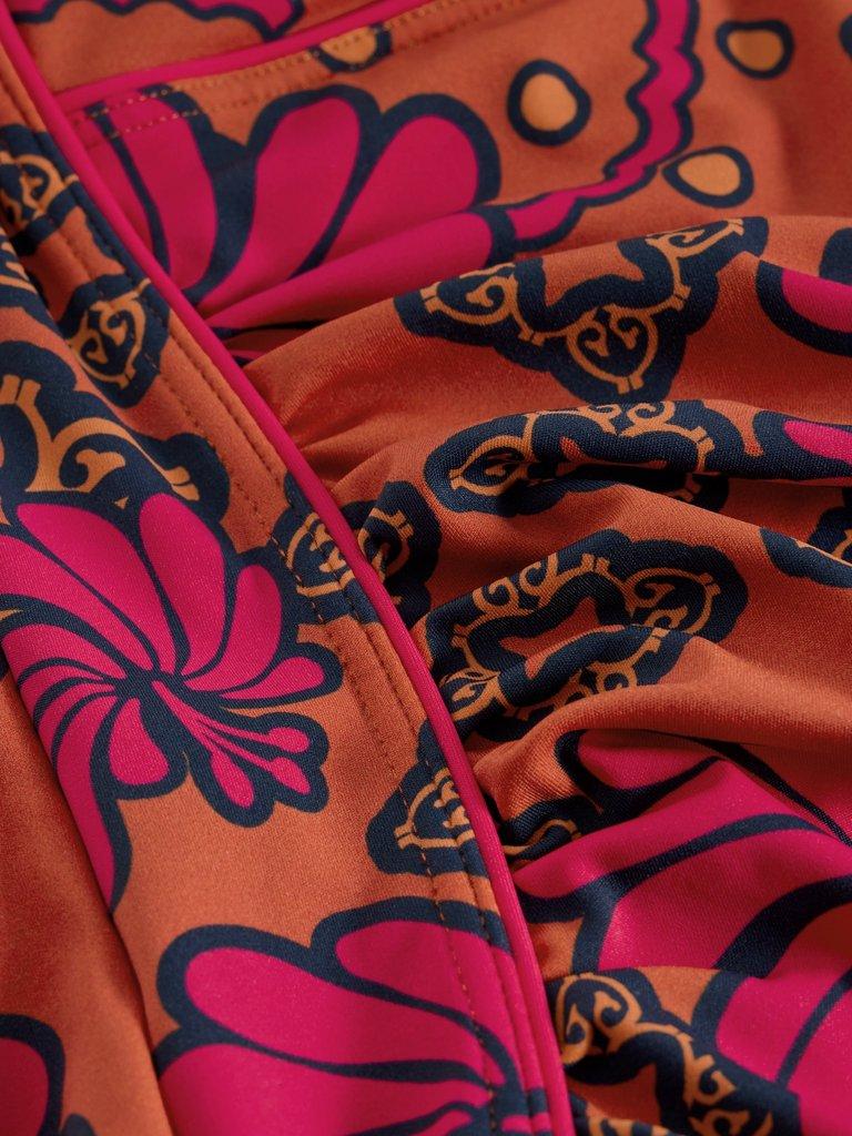 Splash One Piece Control Swimsuit in ORANGE MLT - FLAT DETAIL