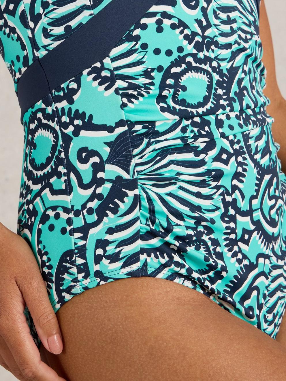 Valley Swimsuit in BLUE MLT - MODEL DETAIL