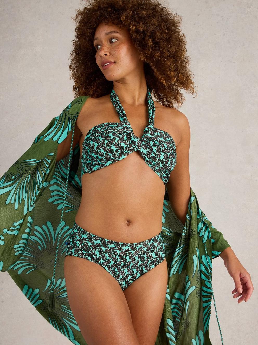 Stella Wrap Bikini Top in BLUE PR - LIFESTYLE