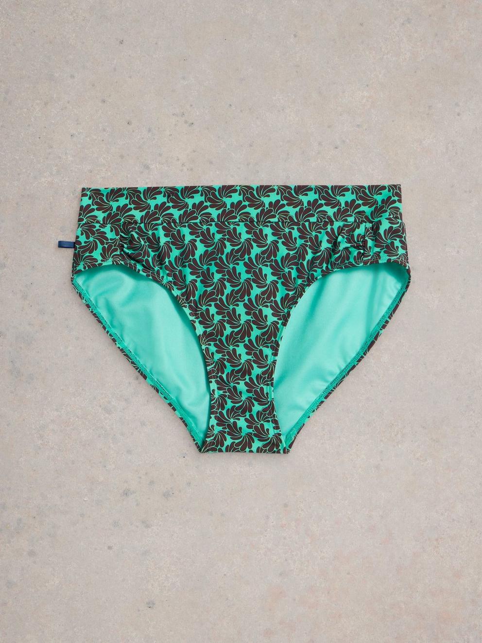 Stella Bikini Bottom in BLUE PR - FLAT FRONT