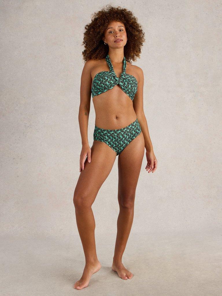 Stella Bikini Bottom in BLUE PR - MODEL FRONT