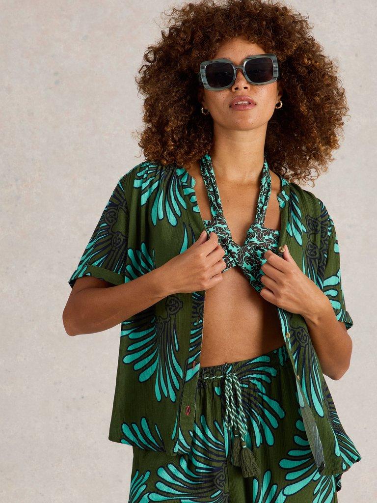 Sloane Shirt in GREEN MLT - LIFESTYLE