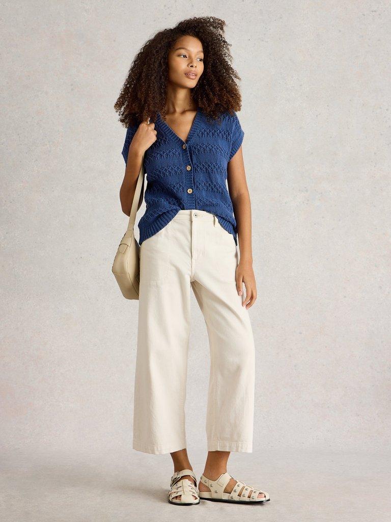 TESSA TANK in FR NAVY - MODEL FRONT