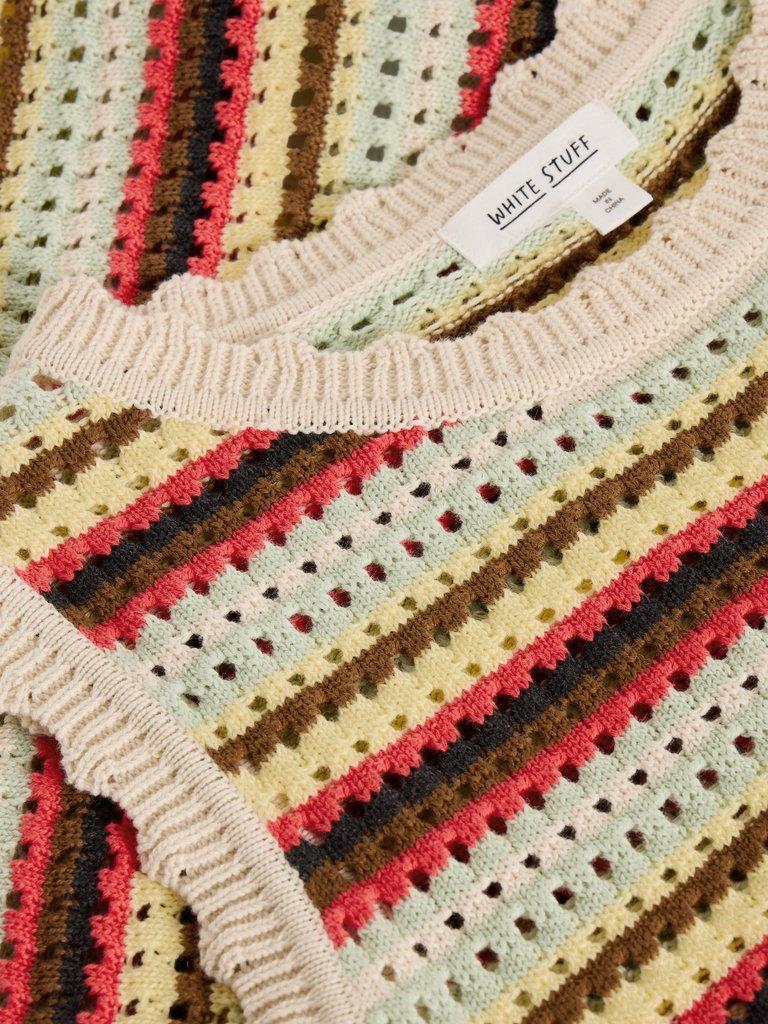 SUNNY STRIPE TANK in NAT MLT - FLAT DETAIL