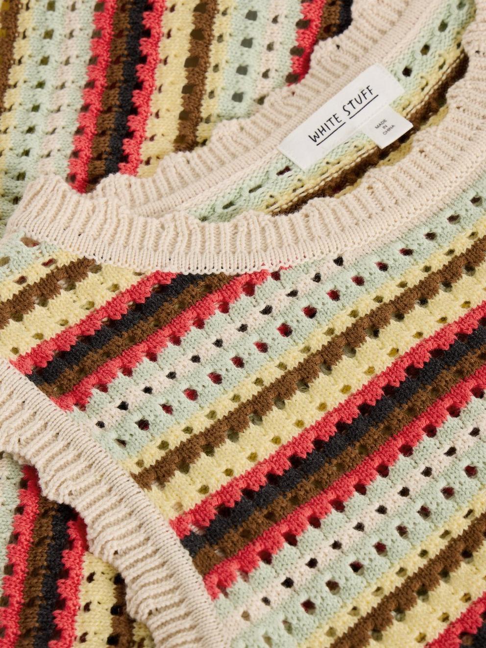 SUNNY STRIPE TANK in NAT MLT - FLAT DETAIL