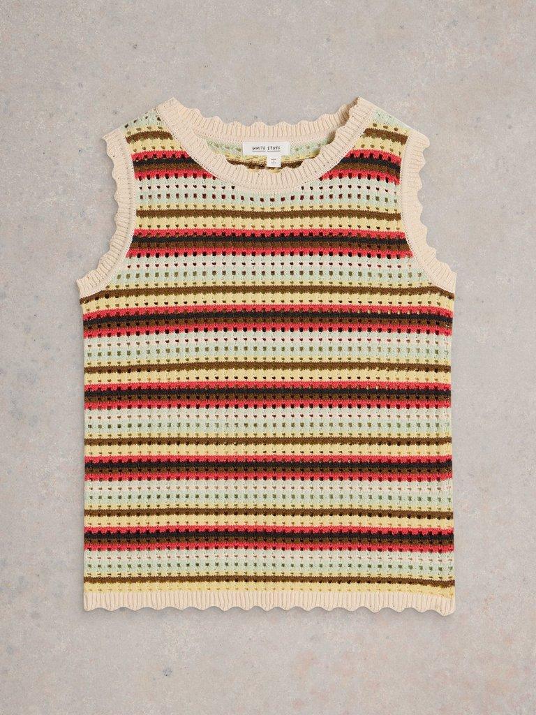 SUNNY STRIPE TANK in NAT MLT - FLAT FRONT