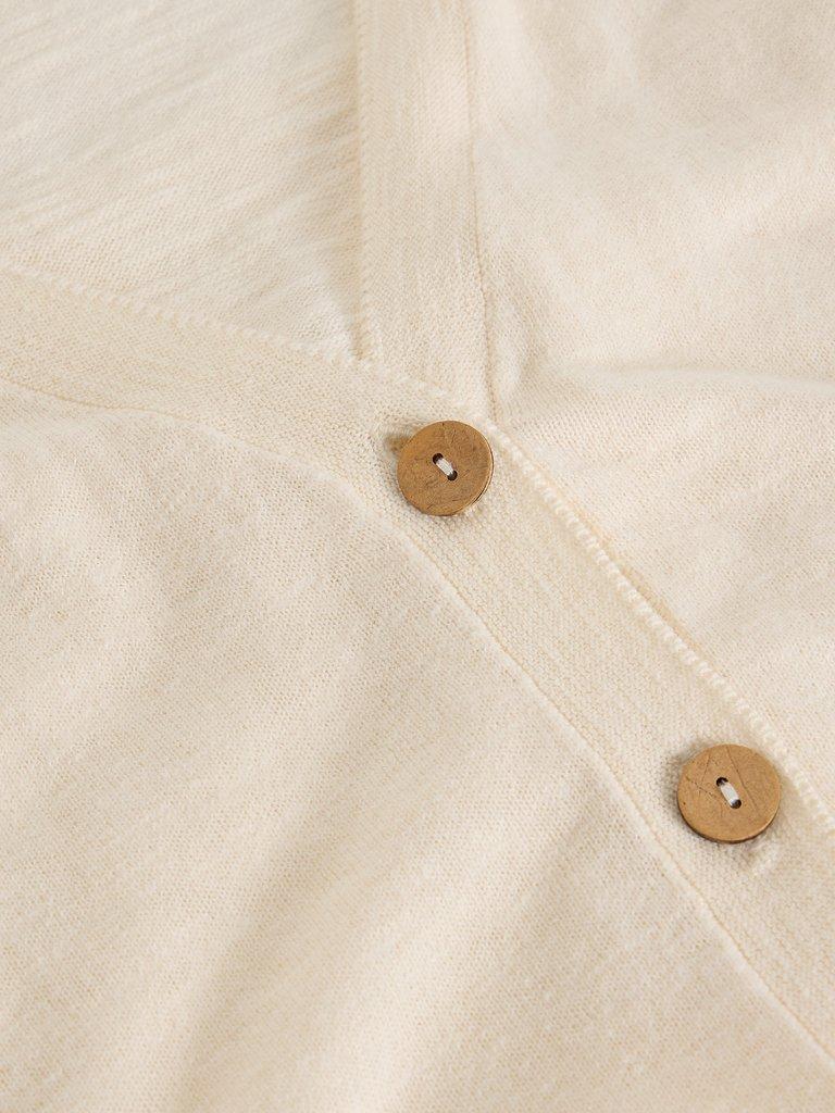 NOVA LINEN BLEND TANK in NAT WHITE - FLAT DETAIL