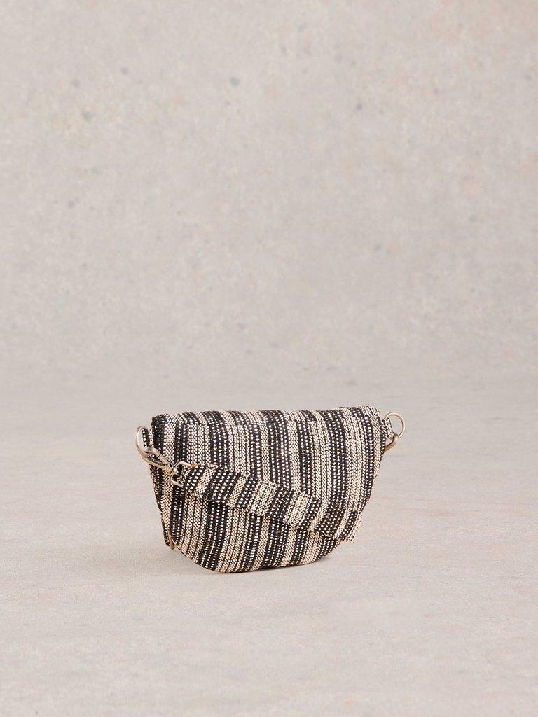 Mini Sebby Jacquard Bag in BLK MLT - FLAT BACK