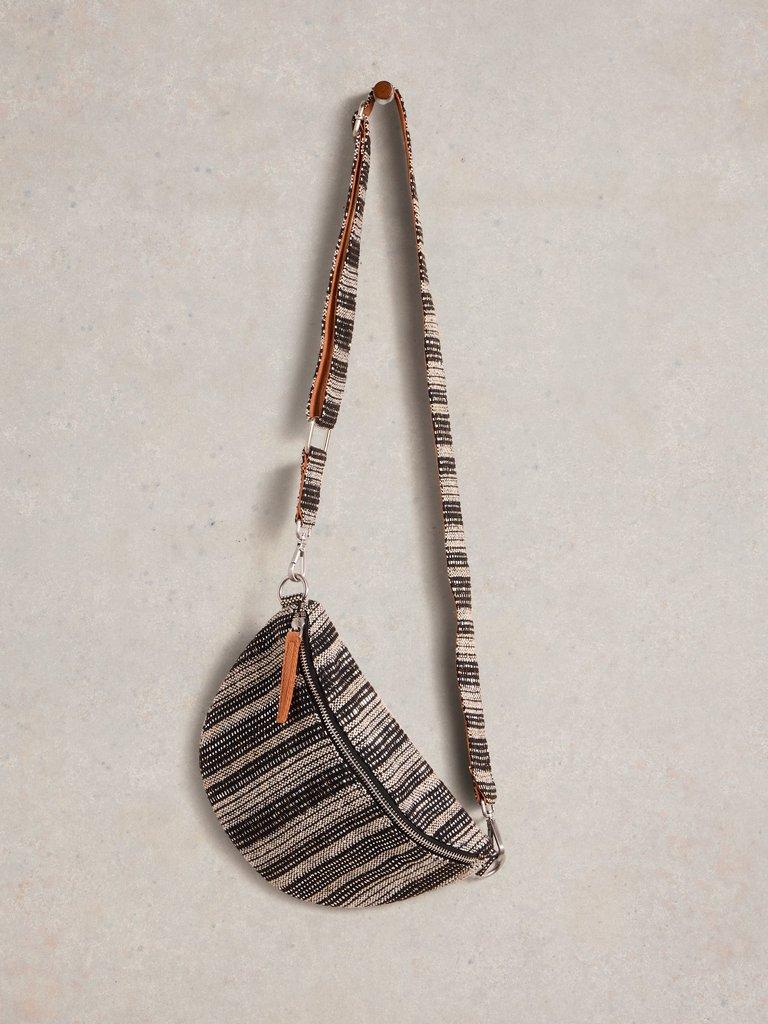 Mini Sebby Jacquard Bag in BLK MLT - FLAT FRONT