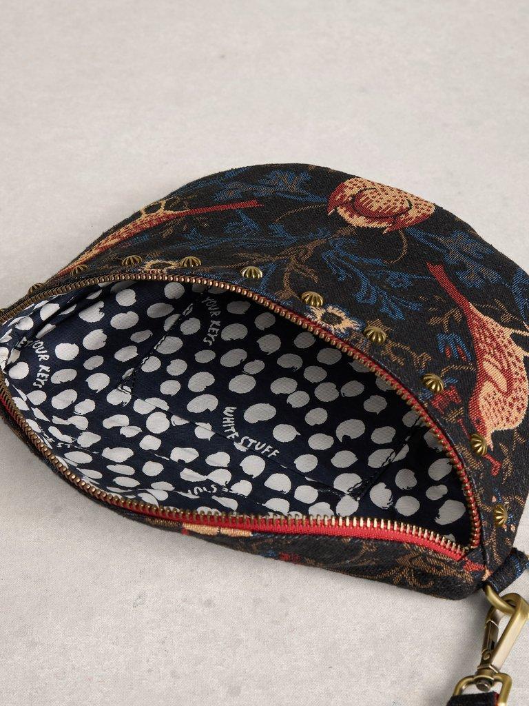 Mini Sebby Jacquard Bag in NAVY MULTI - FLAT DETAIL