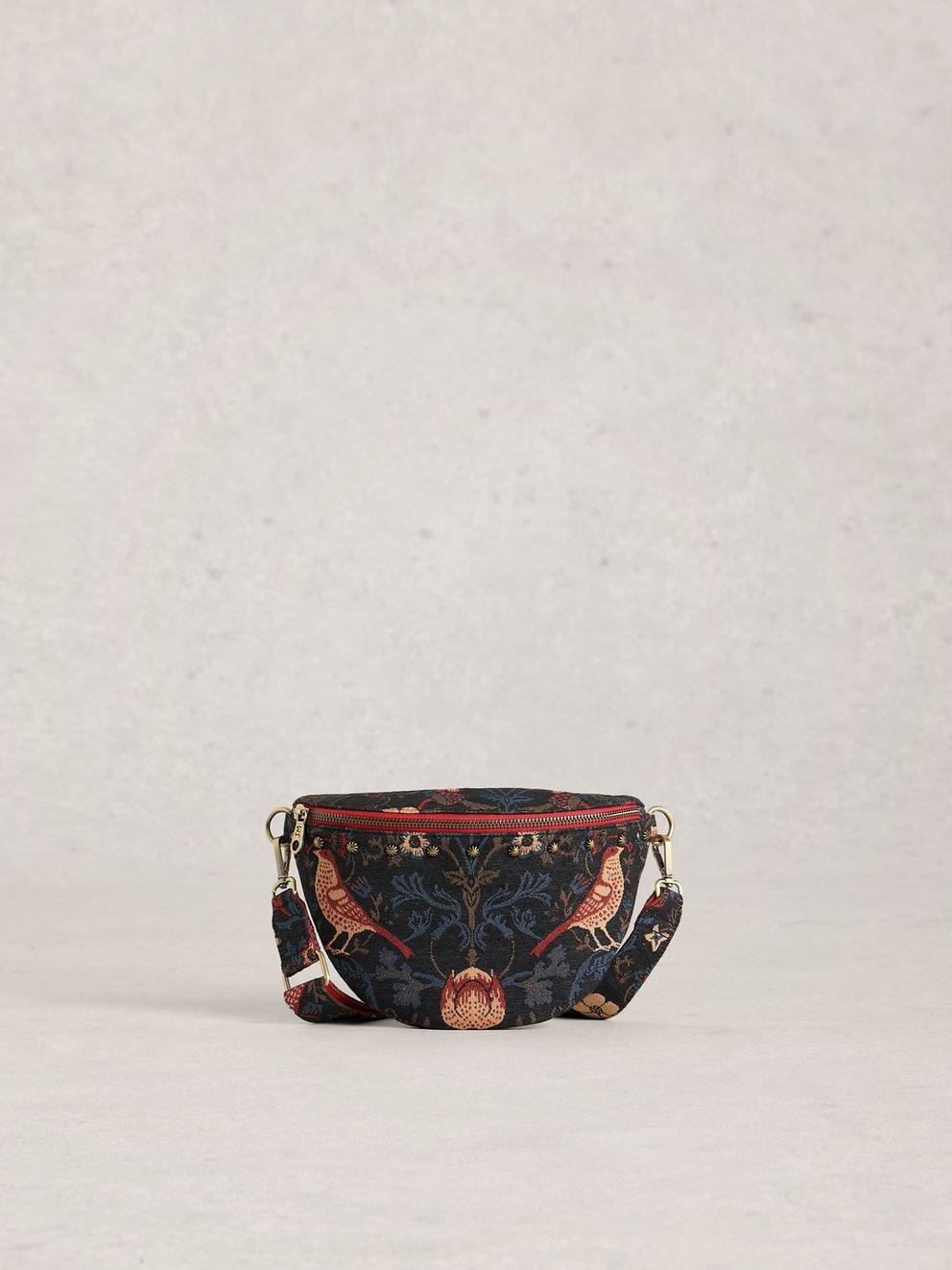 Mini Sebby Jacquard Bag in NAVY MULTI - LIFESTYLE