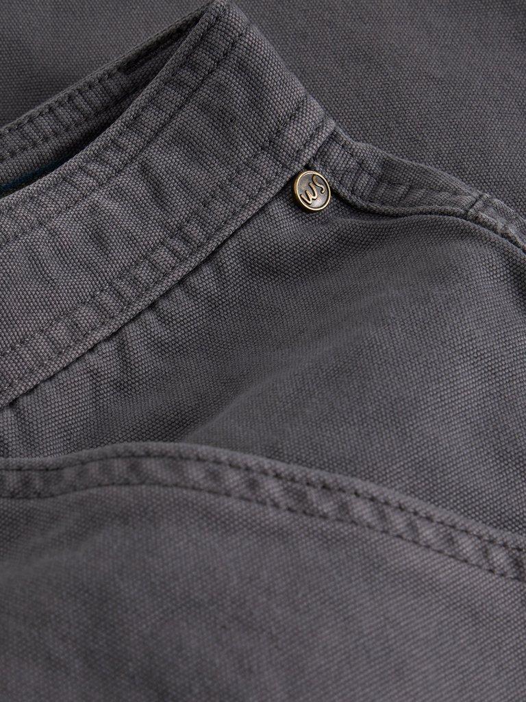 Crantock Utility Trouser in DK GREY - FLAT DETAIL