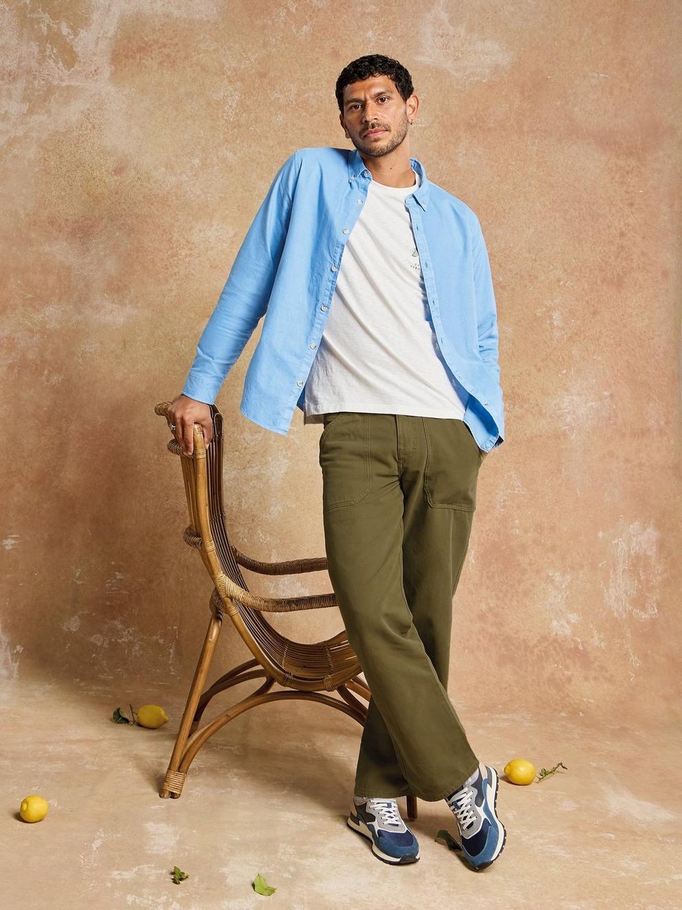 Crantock Utility Trouser in KHAKI GRN - MIXED