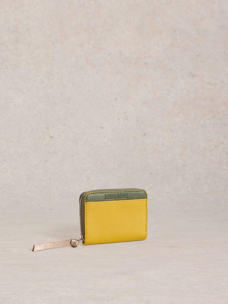 Cerys Zip Purse in MID CHART - FLAT FRONT