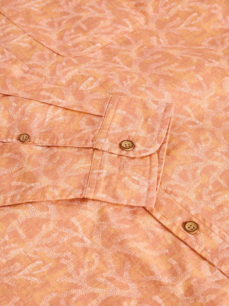 LS Seaweed Printed Shirt in PINK PR - FLAT DETAIL