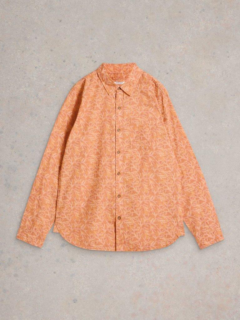 LS Seaweed Printed Shirt in PINK PR - FLAT FRONT