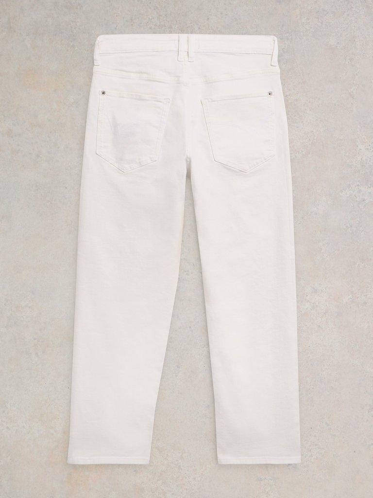 Blake Straight Jean Cropped in NAT WHITE - FLAT BACK