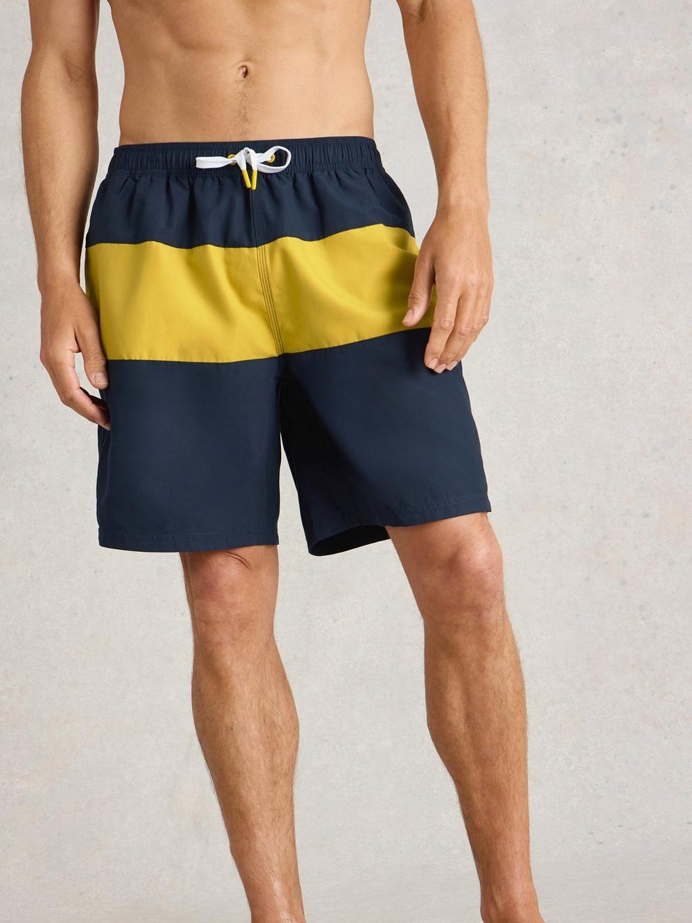 Colourblock Volley Swimshort  in NAVY MULTI - LIFESTYLE