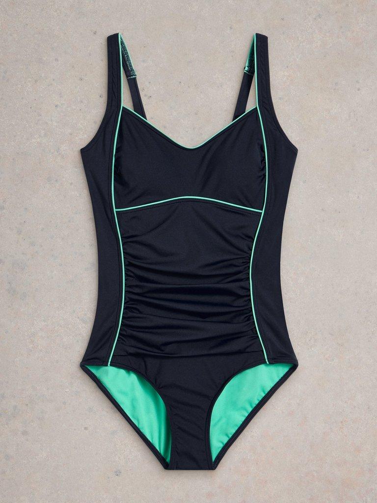 Splash Control One Piece Swimsuit in DARK NAVY - FLAT FRONT