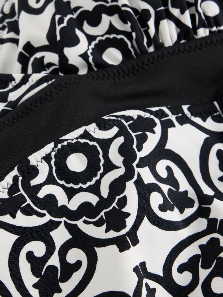 Reversible Sunshine Swimsuit in BLK MLT - FLAT DETAIL