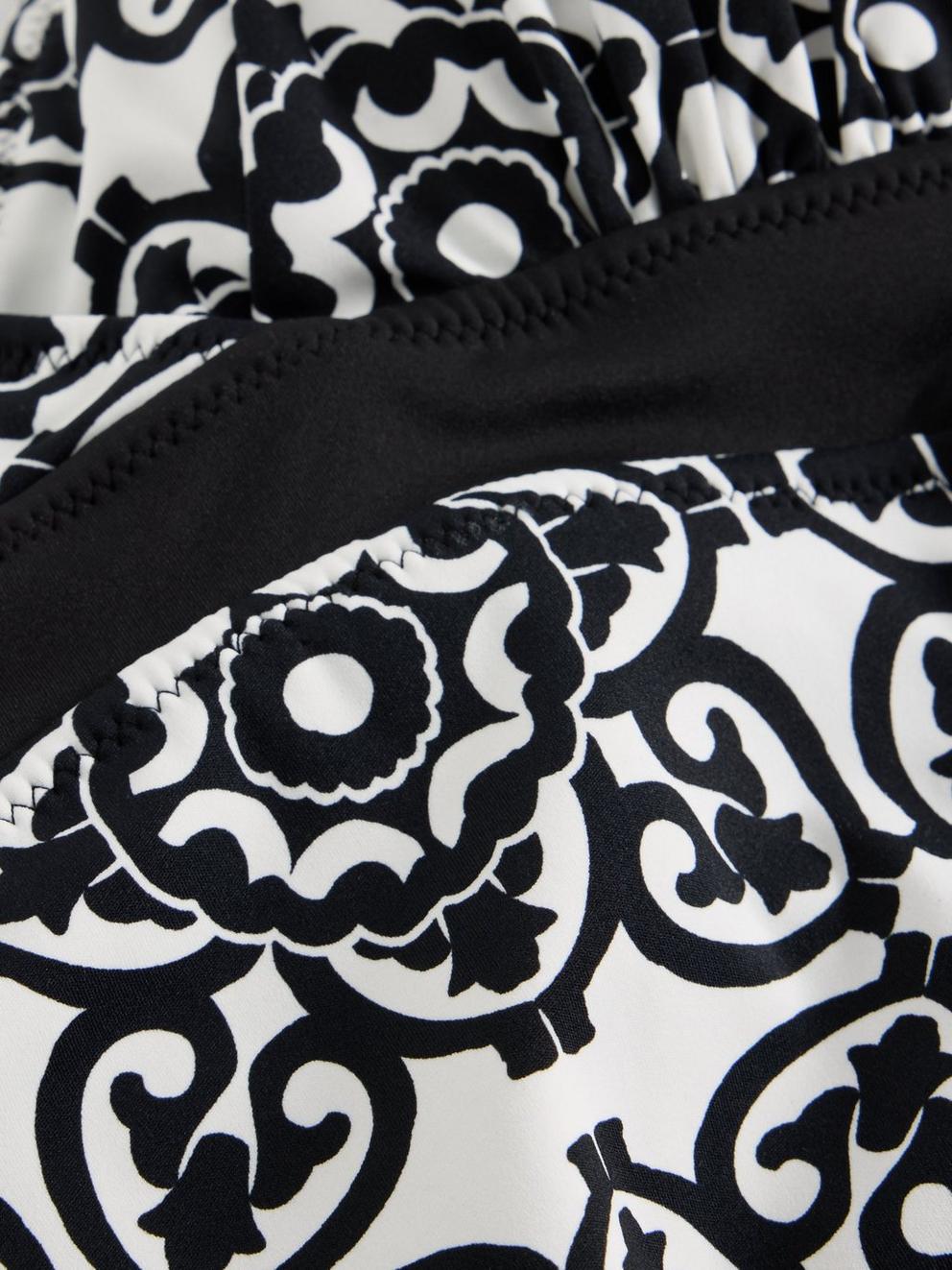 Reversible Sunshine Swimsuit in BLK MLT - FLAT DETAIL