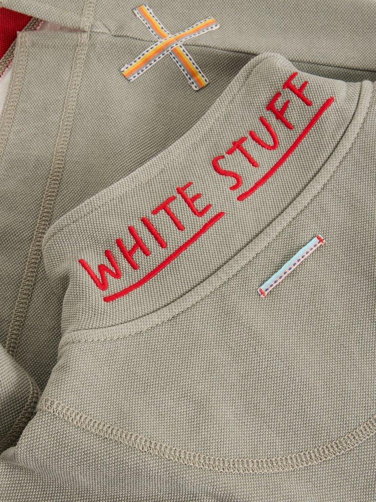 Rewind Half Zip Sweat in GREEN MLT - FLAT DETAIL