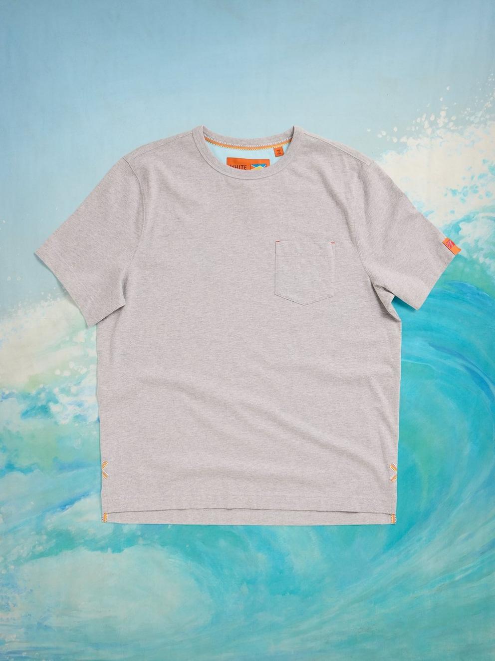 Rewind Graphic Tee in GREY PR - FLAT BACK
