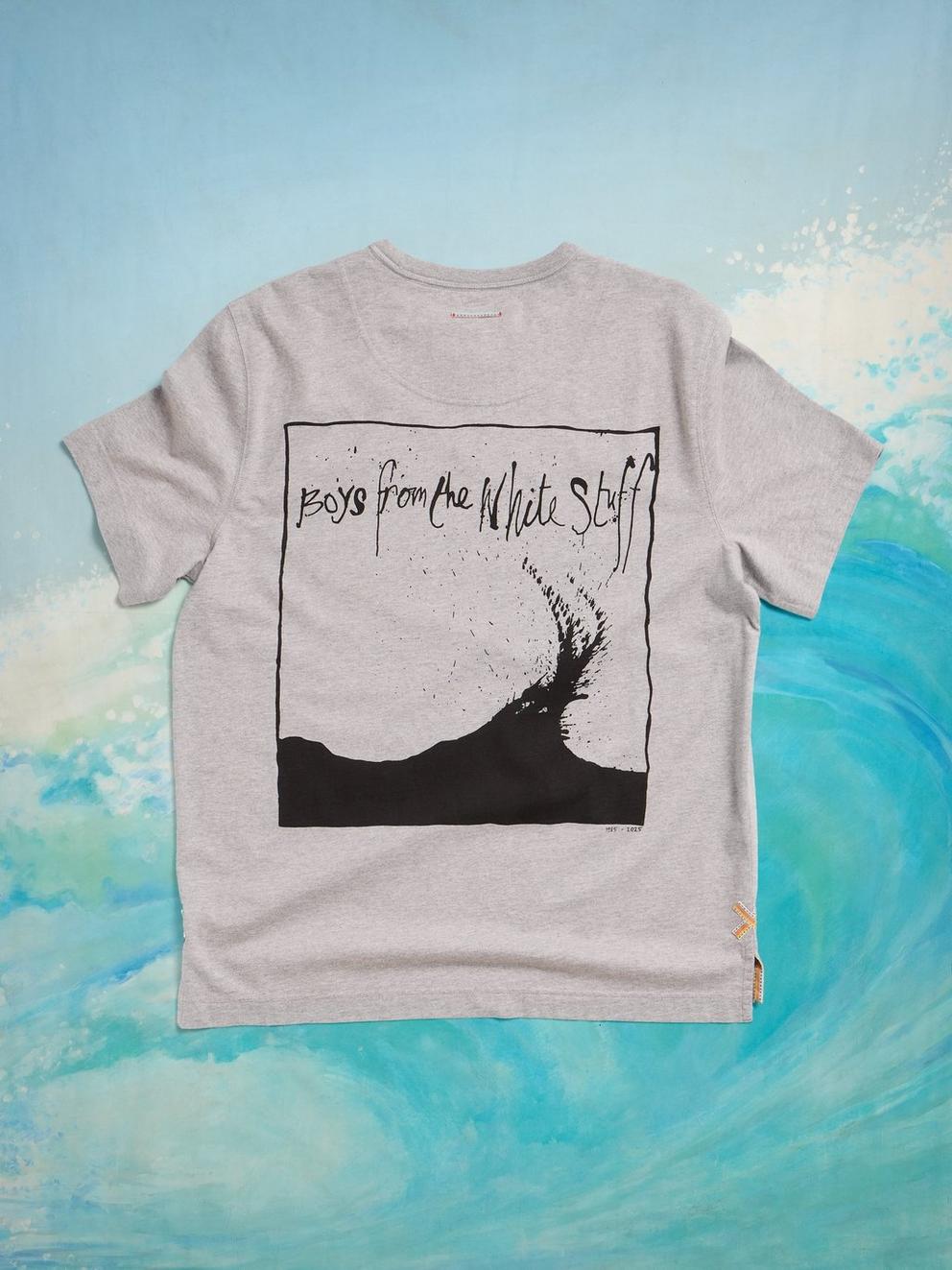 Rewind Graphic Tee in GREY PR - FLAT FRONT