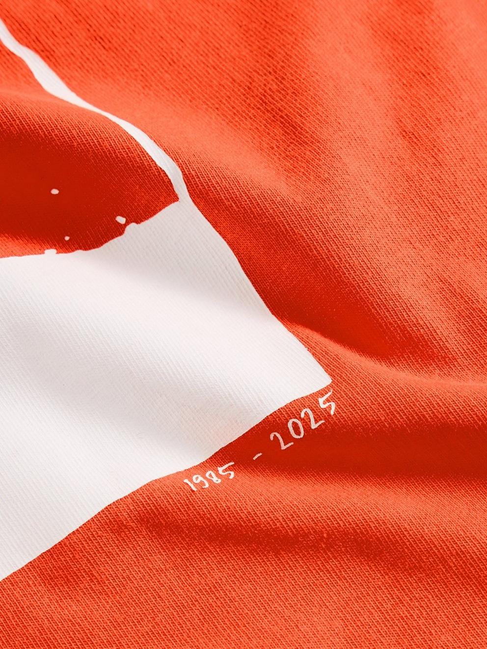 Rewind Graphic Tee in RED PR - FLAT DETAIL